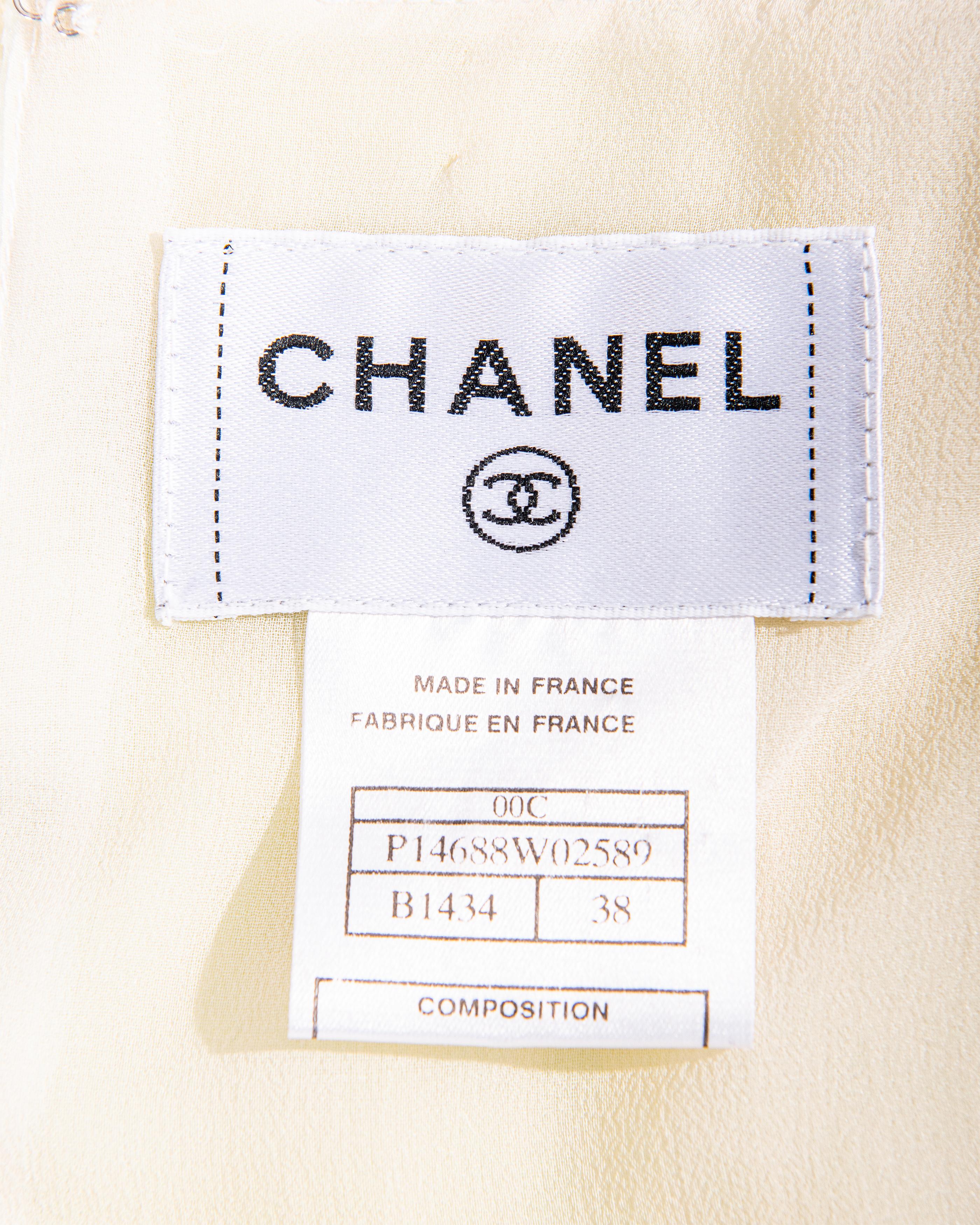 Cruise 2000 Chanel by Karl Lagerfeld Multicolor Sequin Slip Midi Dress 6