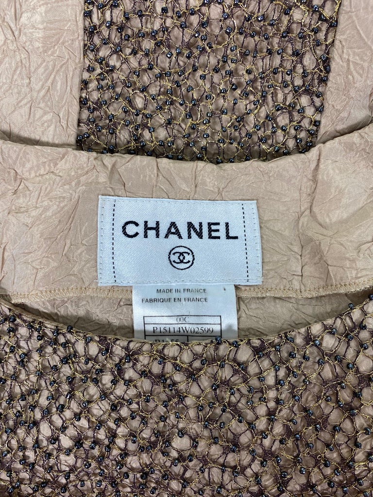 Cruise 2000 Vintage Karl Lagerfeld for Chanel Embellished Dress For Sale at  1stDibs