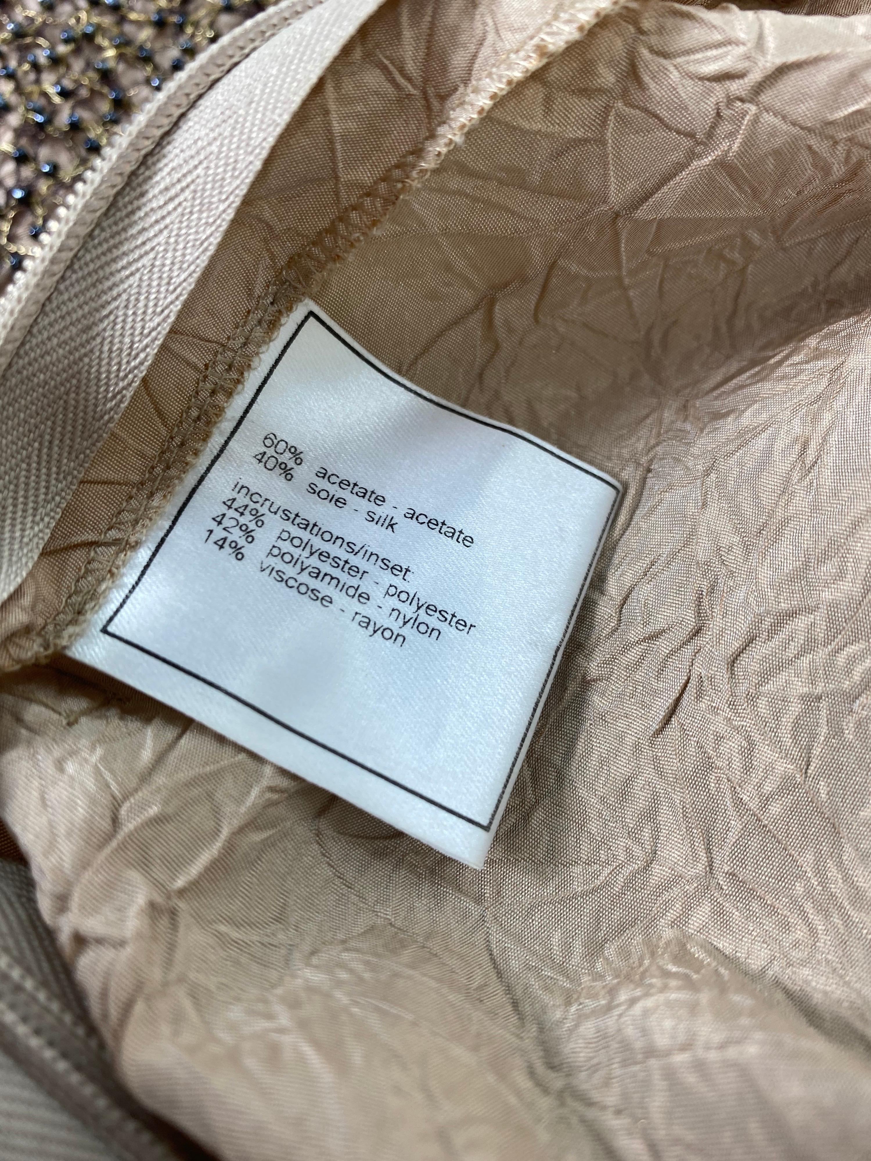 Cruise  2000 Vintage Karl Lagerfeld for Chanel Embellished Dress In Excellent Condition In Montgomery, TX