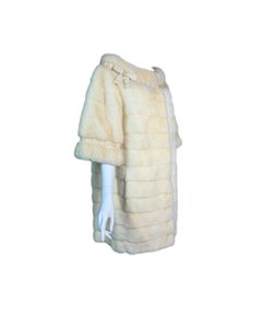 Cruise 2010 Christian Dior John Galliano Winter White 60's MOD Mink Fur Coat