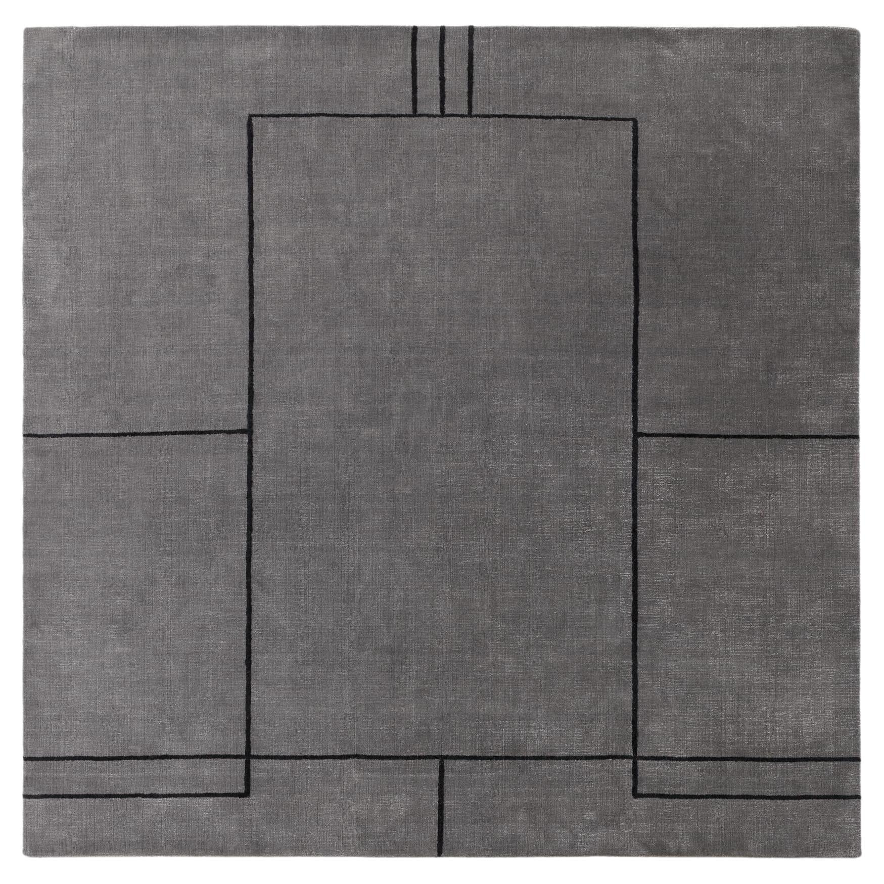 Cruise AP11 Teppich, Colombo Graublau, entworfen von All the Way to Paris für &T im Angebot