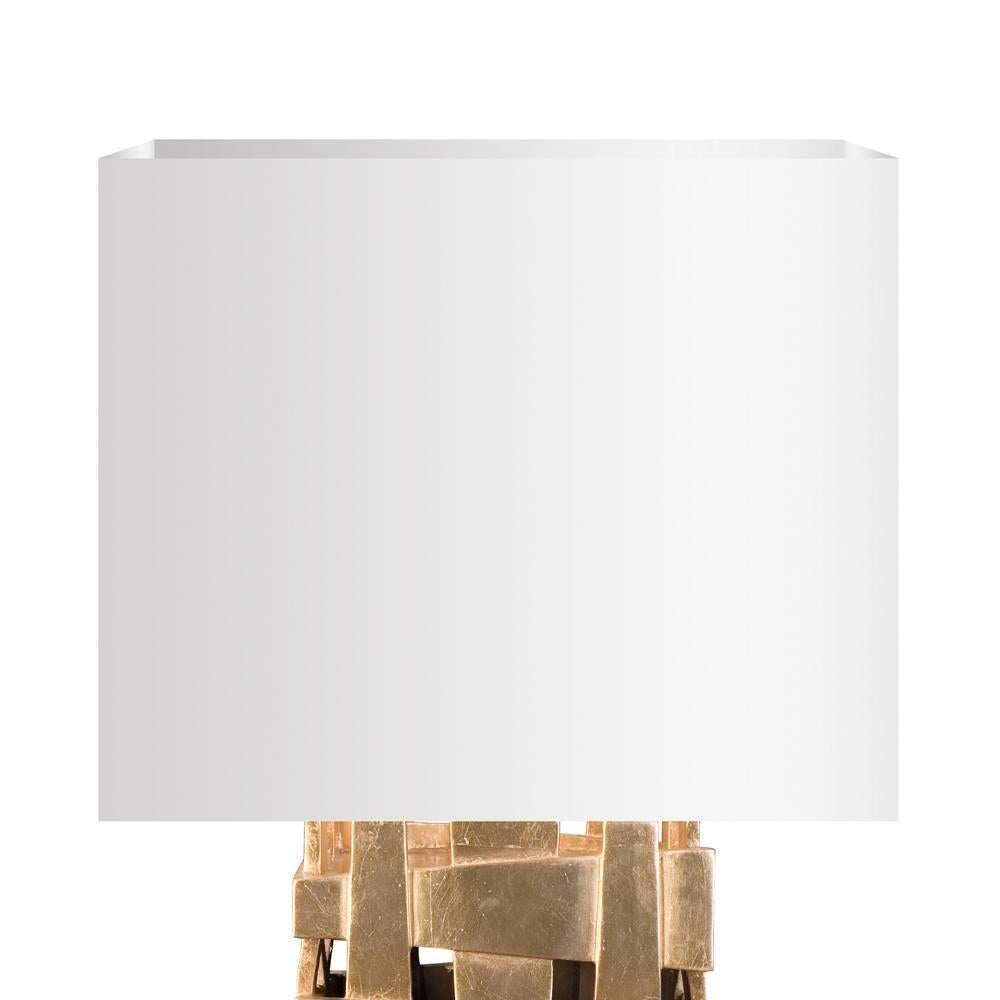 English Cruise Table Lamp with Gold Paint For Sale