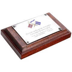 Cruising Club of America, par Roderick Stephens Jr. Plaque en argent et émail