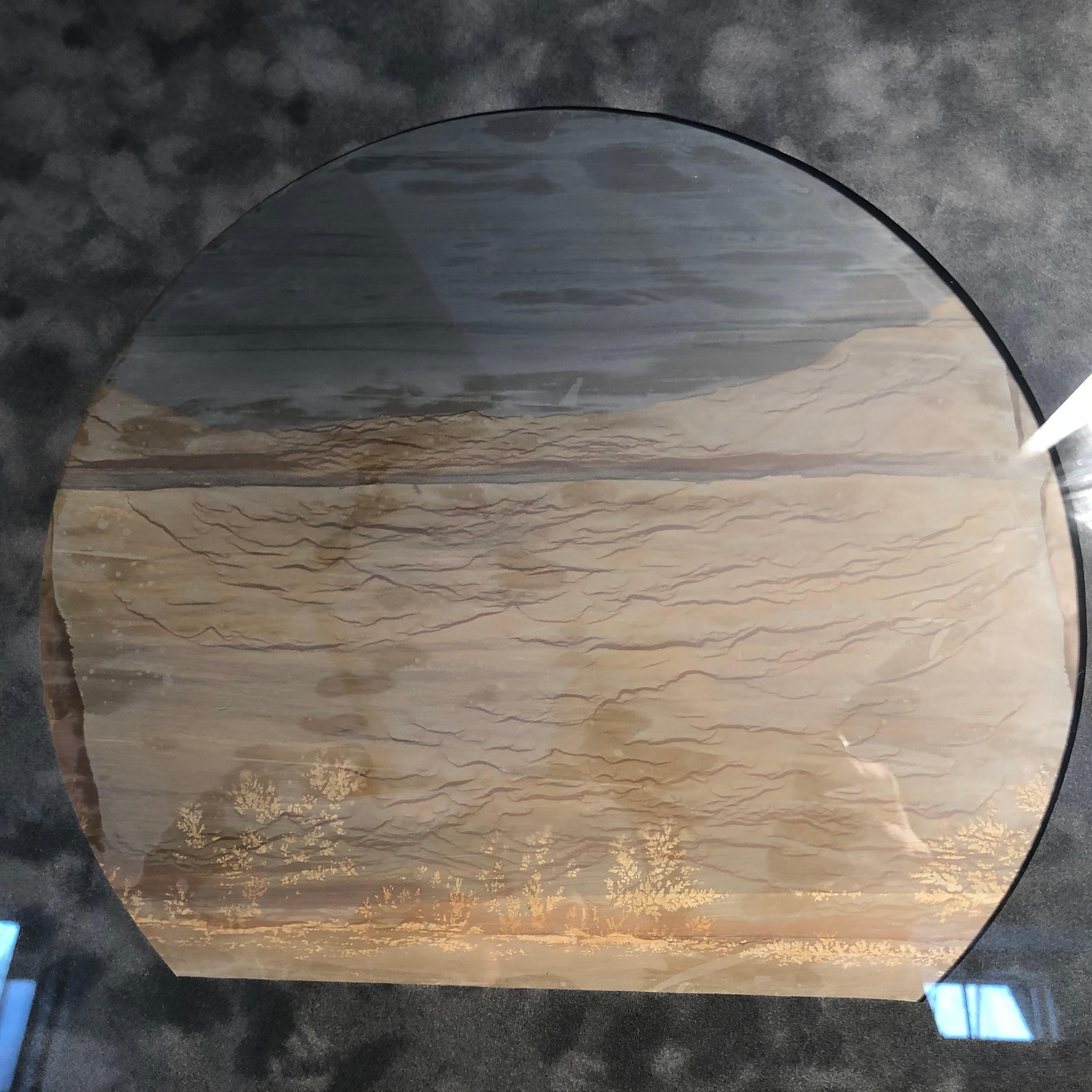 Extraordinary natural work, one of a kind. Custom framed,

This Chinese extraordinary natural stone 