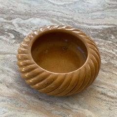 Cruller Bowl: Twisted Edge Stone Bowl in Marigold Jaisalmer by Anastasio Home