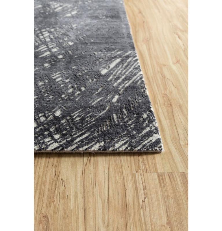 Alfombra Anudada Mirage Blanco Antiguo y Negro Oliva 240x300 cm Moderno en venta
