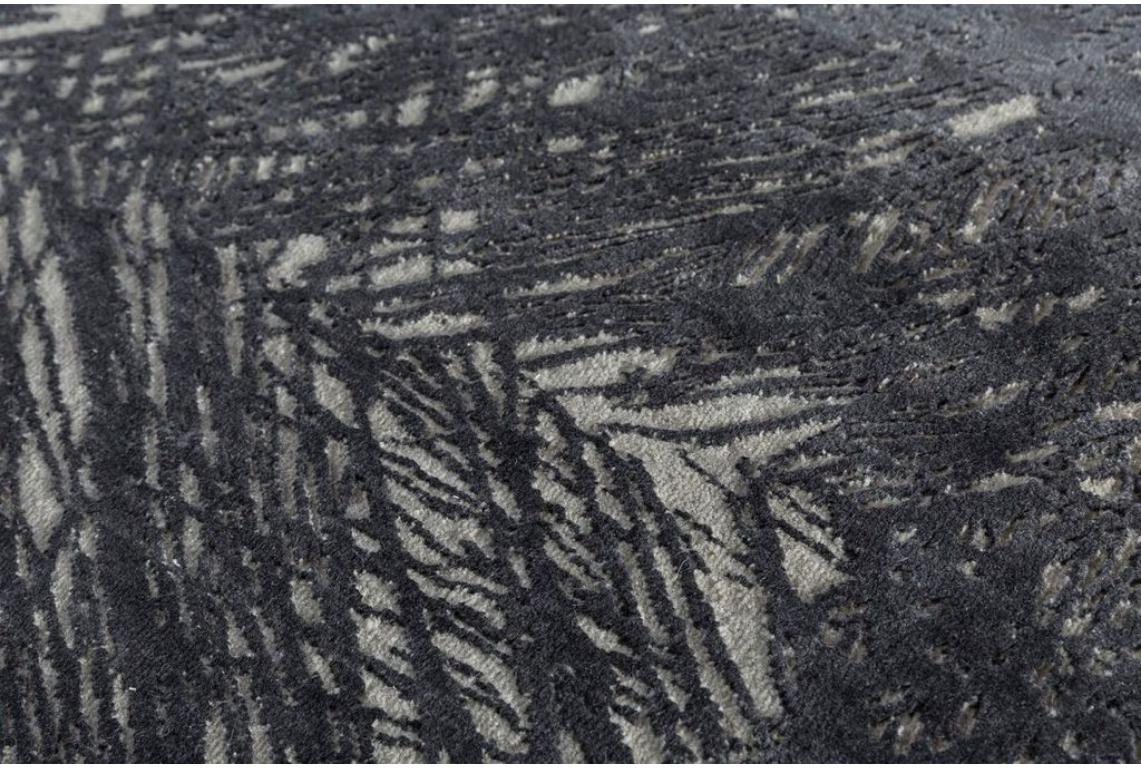 Alfombra Anudada Mirage Blanco Antiguo y Negro Oliva 240x300 cm Indio en venta