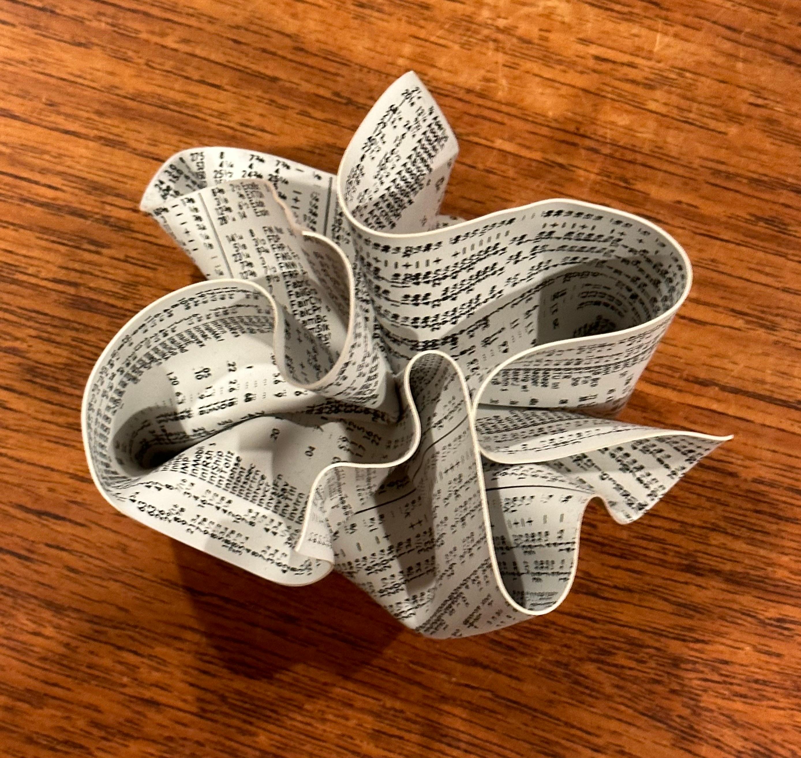 Crumpled WSJ / Newspaper Paperweight by Designer Tibor Kalman for M & Co. / MOMA In Good Condition For Sale In San Diego, CA