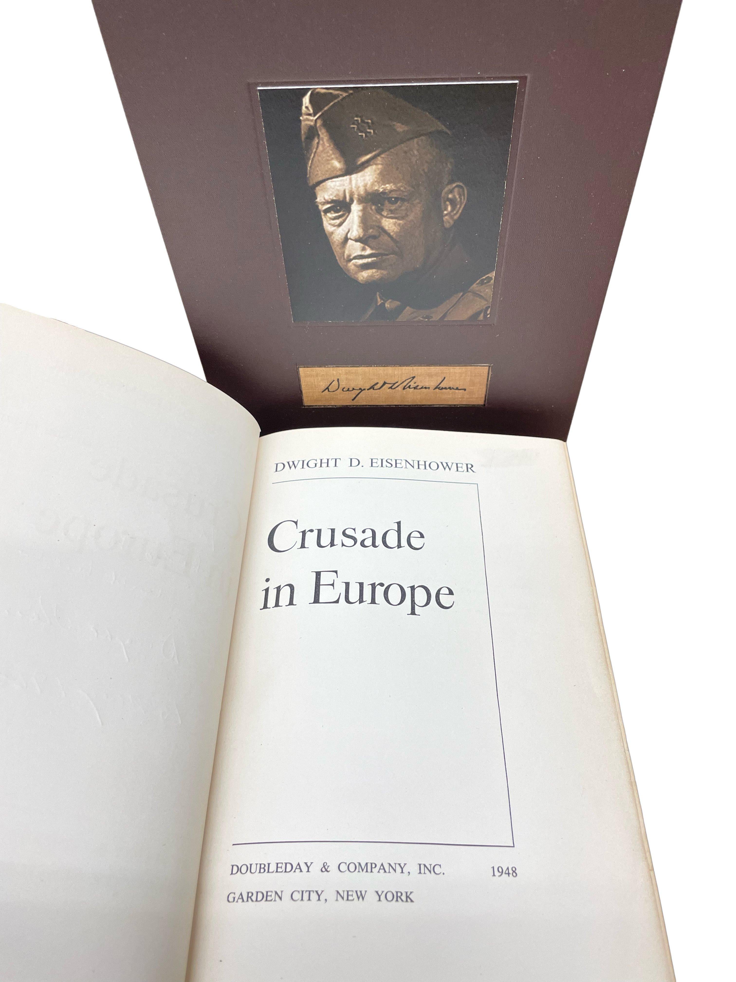 Crusade in Europe by Dwight D. Eisenhower, First Edition, Signed and Inscribed In Good Condition In Colorado Springs, CO