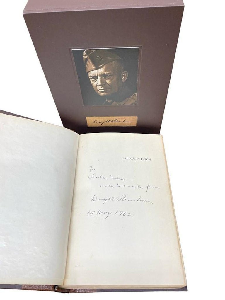 Crusade in Europe by Dwight D. Eisenhower, First Edition, Signed and Inscribed For Sale 1