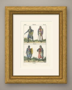 Crusader Knights in Mail with Heraldic Shields and Surcoats, 1842