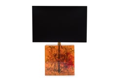 Crushed Ice Resin Lamp by Henri Fernandez