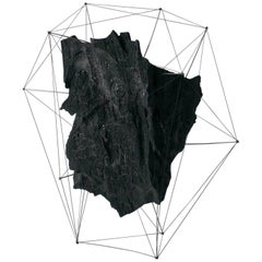Crust of the Polygon 04 Norihiko Terayama Black Charcoal Sculpture
