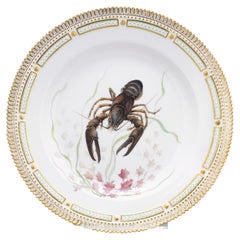 Vintage Crustacean Royal Copenhagen Flora Danica Plate