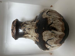 Crusty German Fat Lava Pitcher Vase, 1960s