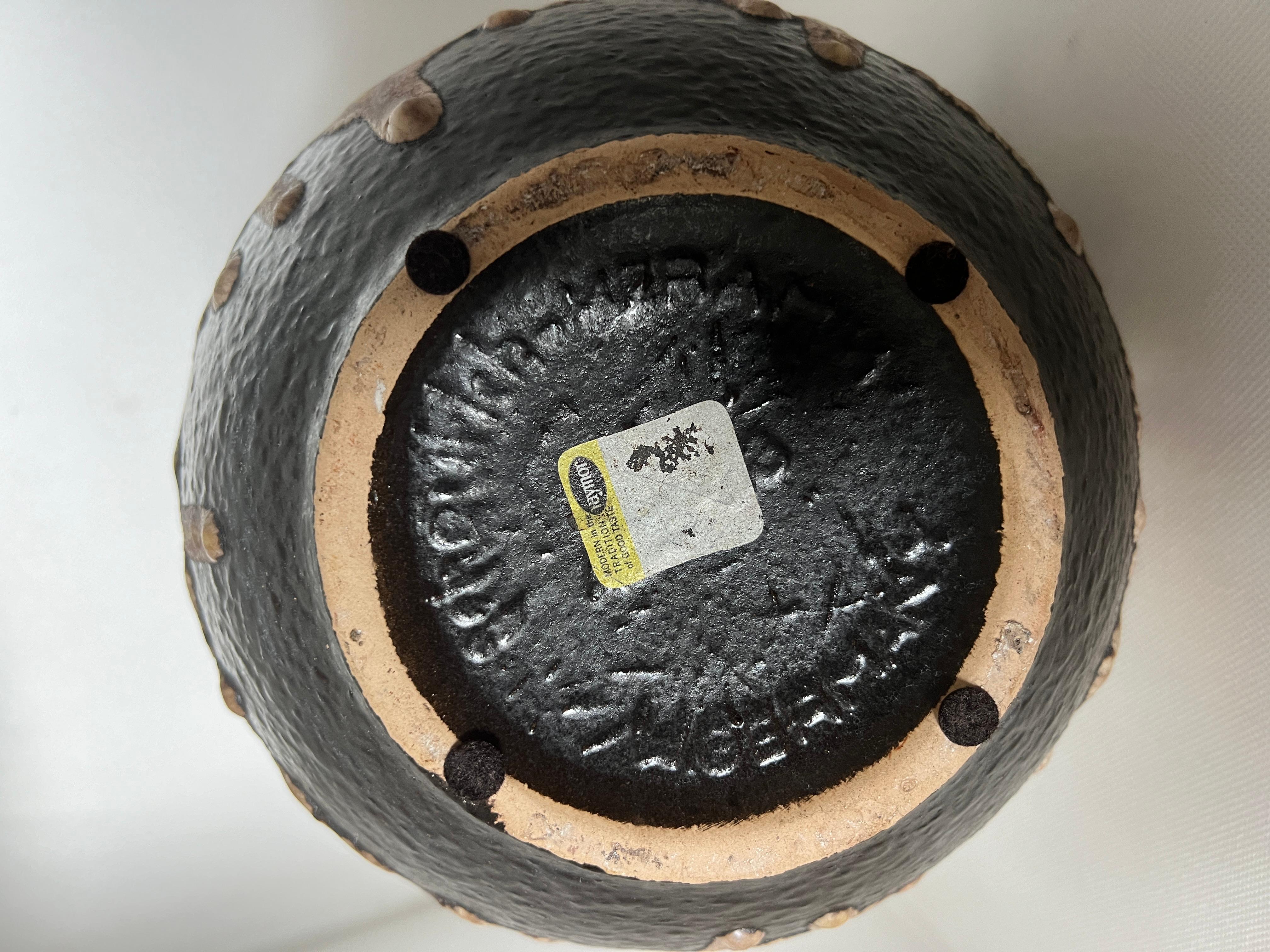 Mid-20th Century Crusty German Fat Lava Pitcher Vase, 1960s For Sale