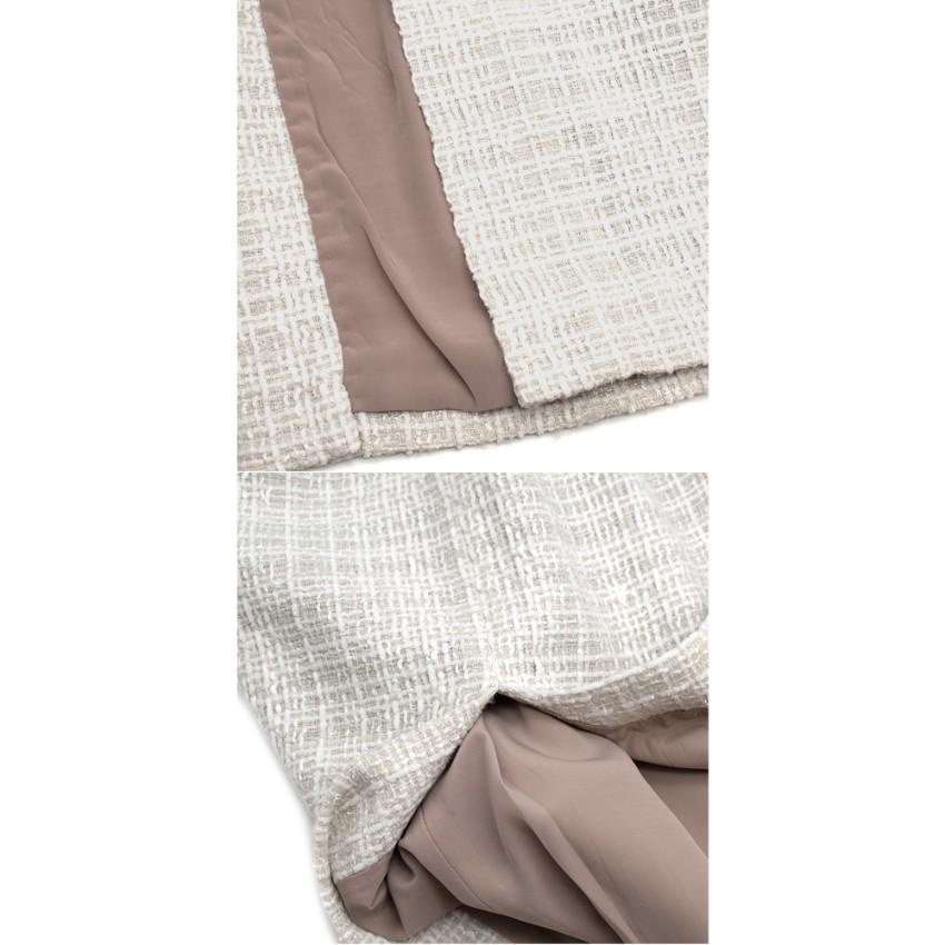 Cruz Bueno Grey Tweed Embellished Skirt & Sleeveless Top - Size XS For Sale 5