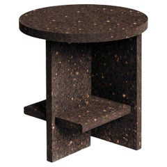Cruz Del Sur Dark Cork side tables mirror top