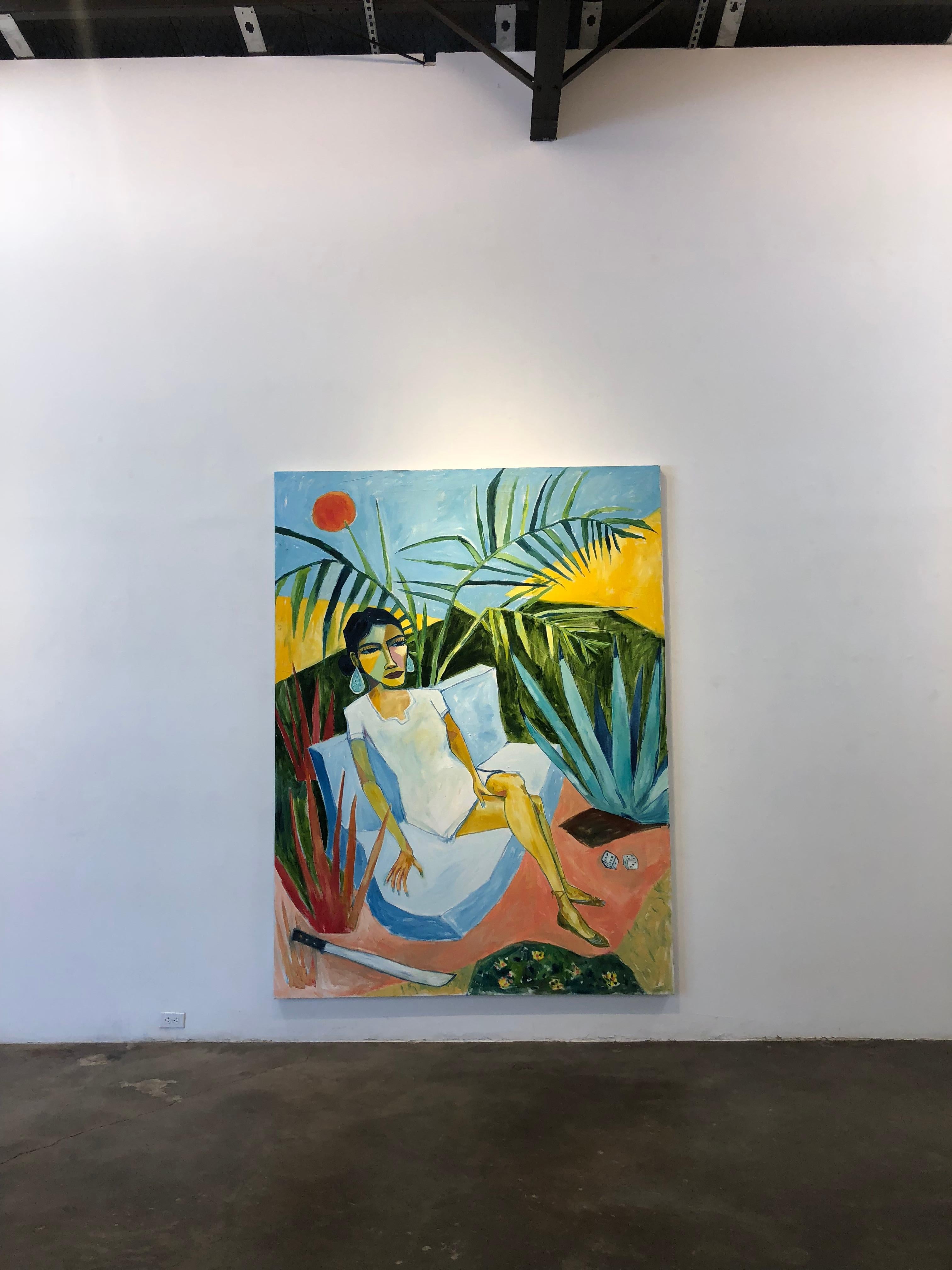 Cruz Ortiz, Yanaguana Girl in a Yanaguana Dream While Driving to Tornillo For Sale 1