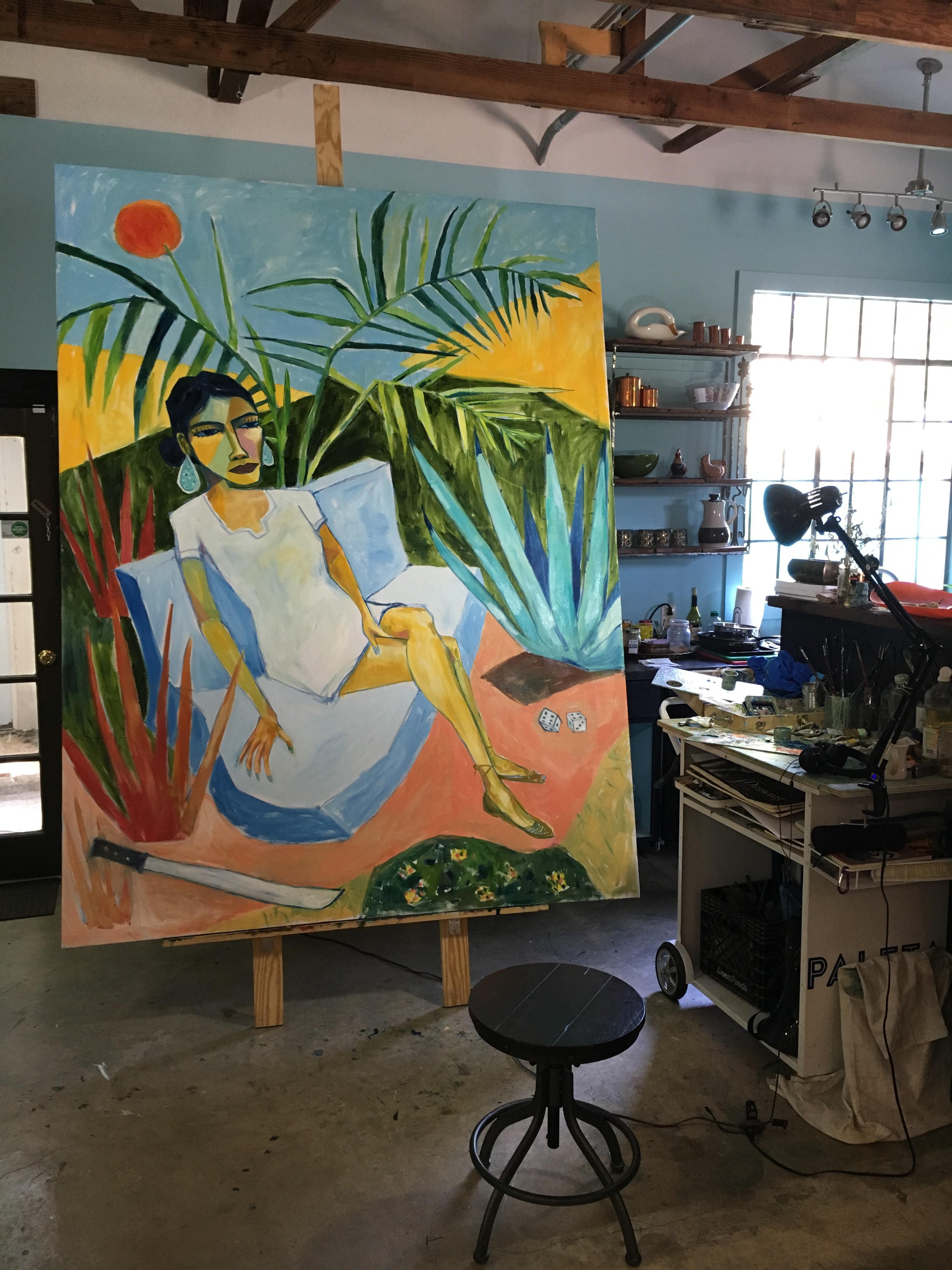 Cruz Ortiz, Yanaguana Girl in a Yanaguana Dream While Driving to Tornillo For Sale 2