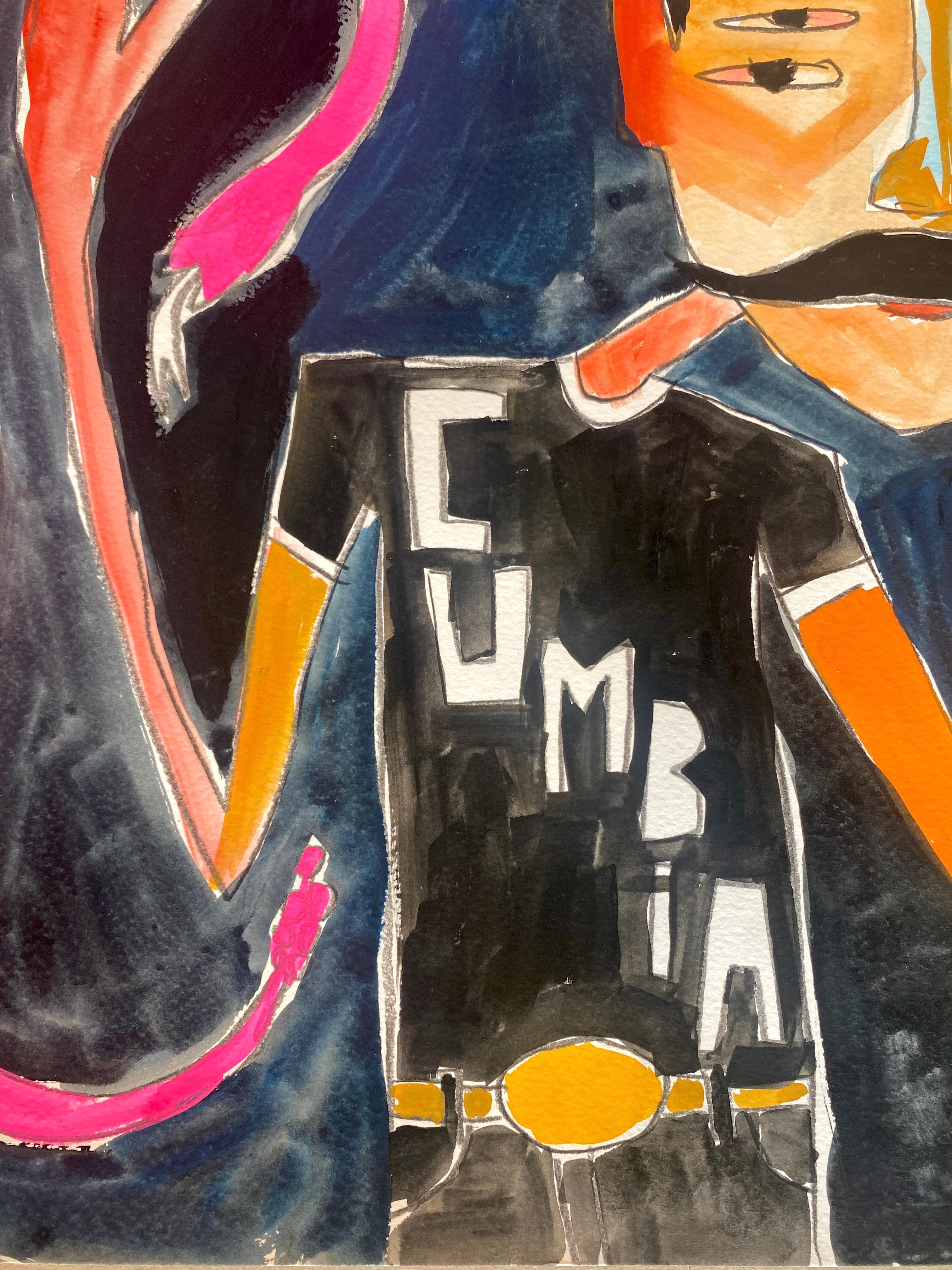 Cruz Ortiz è un artista americano contemporaneo che utilizza diversi mezzi per esaminare le narrazioni storico-sociali e politiche attraverso audaci serigrafie, ritratti figurativi astratti, dipinti di paesaggi onirici, installazioni temporali di