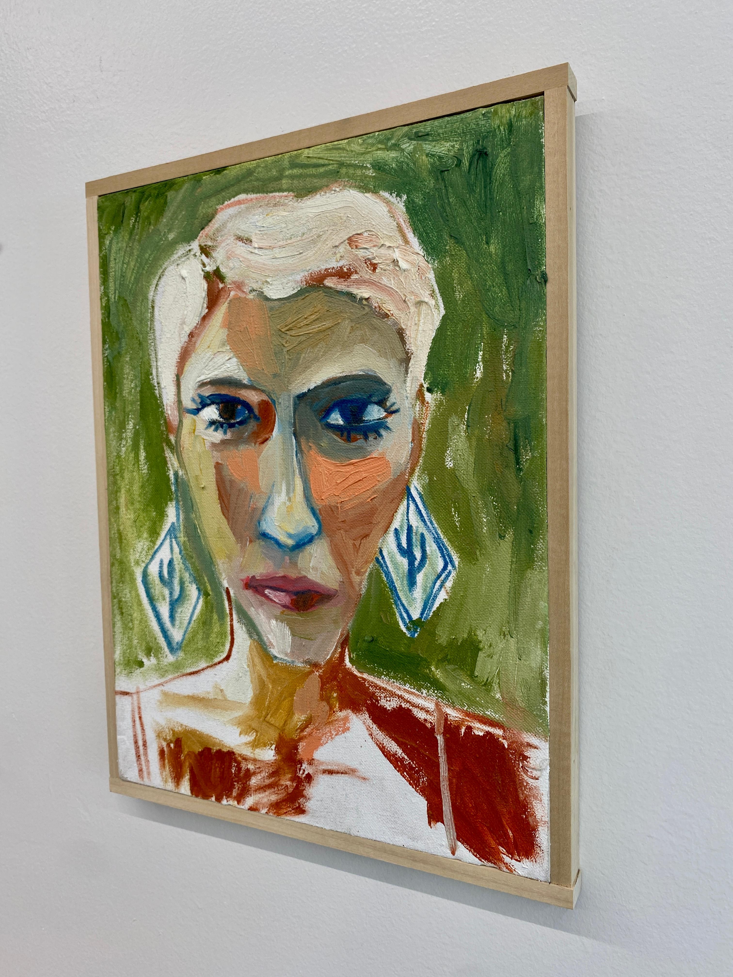 Cruz Ortiz Olivia at Sol Luna, Contemporary Figurative Painting, Oil