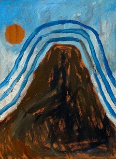Voz de Los Apaches en Pinche Big Bend, Contemporary Landscape Painting, Oil 
