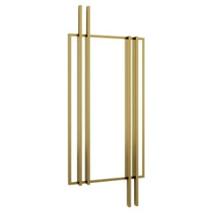 CRUZADO Mirror in matte brass color frame