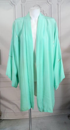 Crysanthemum Embroidered Silk Kimono
