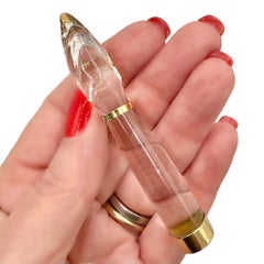 Crystal and 18K Gold Large Figa Pendant