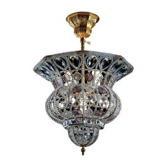 Crystal and Amethyst Ceiling Lamp by Banci
