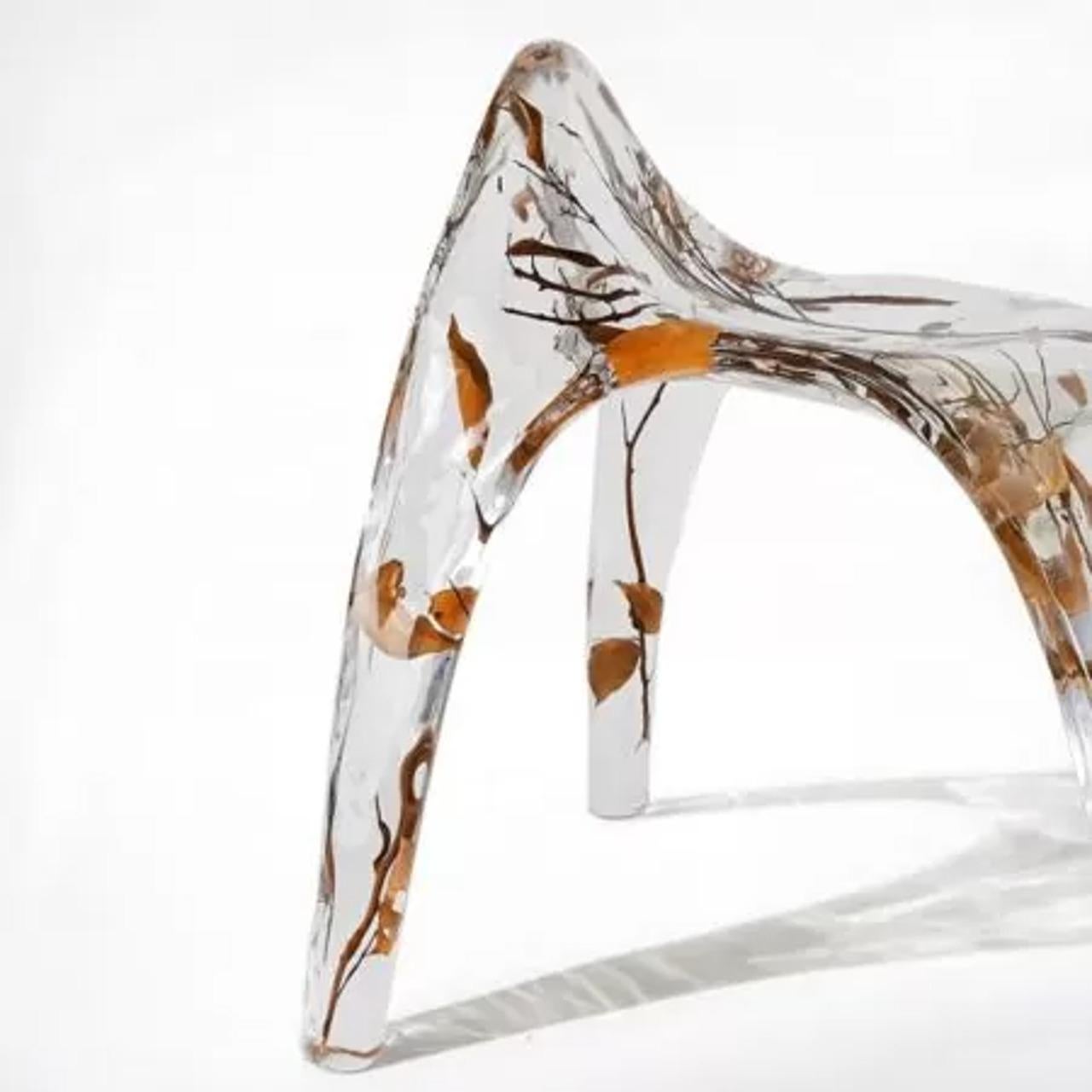 Art déco Chaise à dossier bas Branch - Un mélange luxueux de Nature et d'Elegance Modernes en vente