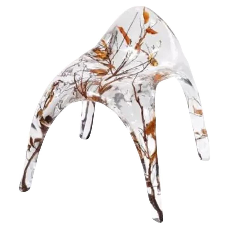 Silla con Respaldo Bajo Ramificado - Una Lujosa Mezcla de Naturaleza y Elegancia Moderna