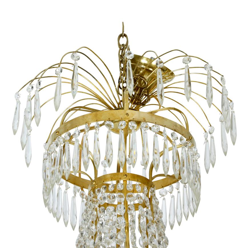 swedish crystal chandelier