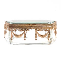 Crystal and bronze chest