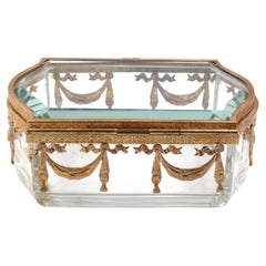 Crystal and bronze chest