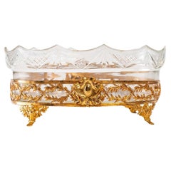 Crystal and Gilt Bronze Bowl, Napoleon III Period, 19th Century.