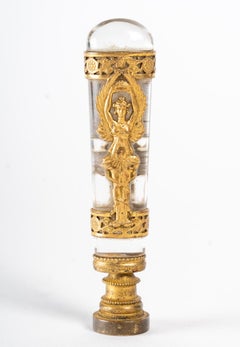 Crystal and Gilt Bronze Seal, Empire Period