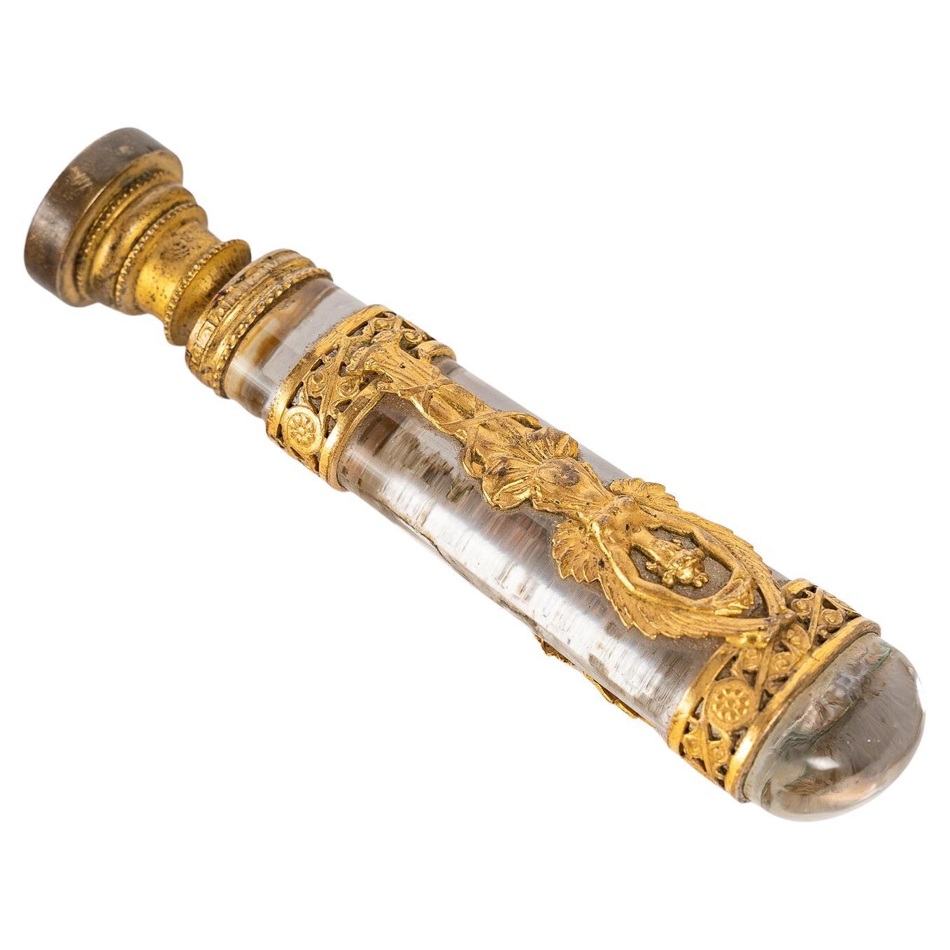 Sceau en cristal et bronze doré, période Empire