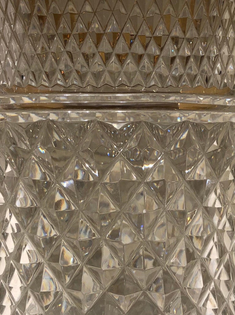 Crystal and GoldPlated Ice Bucket For Sale at 1stdibs