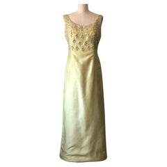 Crystal and Silk Dupioni 60s Gown