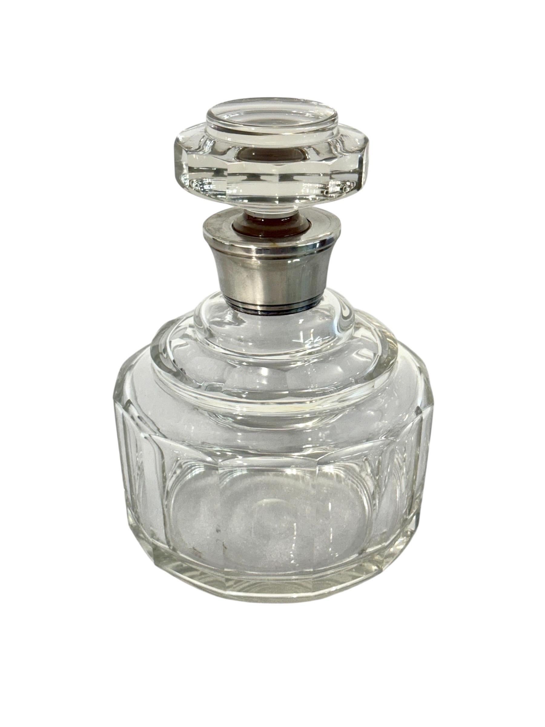 Crystal and Silver Decanter with Eight Matching Liqueur Glasses, c.1900 For Sale 8