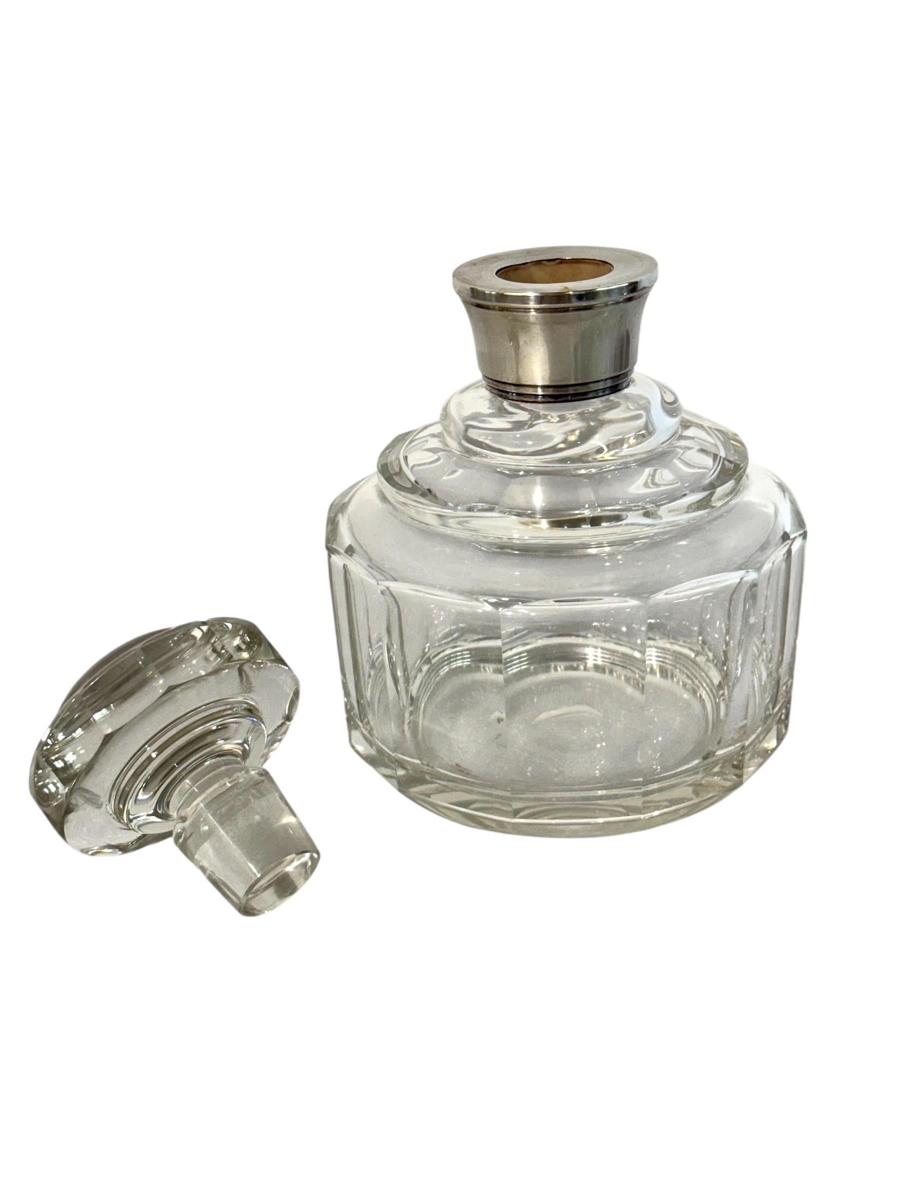 Crystal and Silver Decanter with Eight Matching Liqueur Glasses, c.1900 For Sale 9