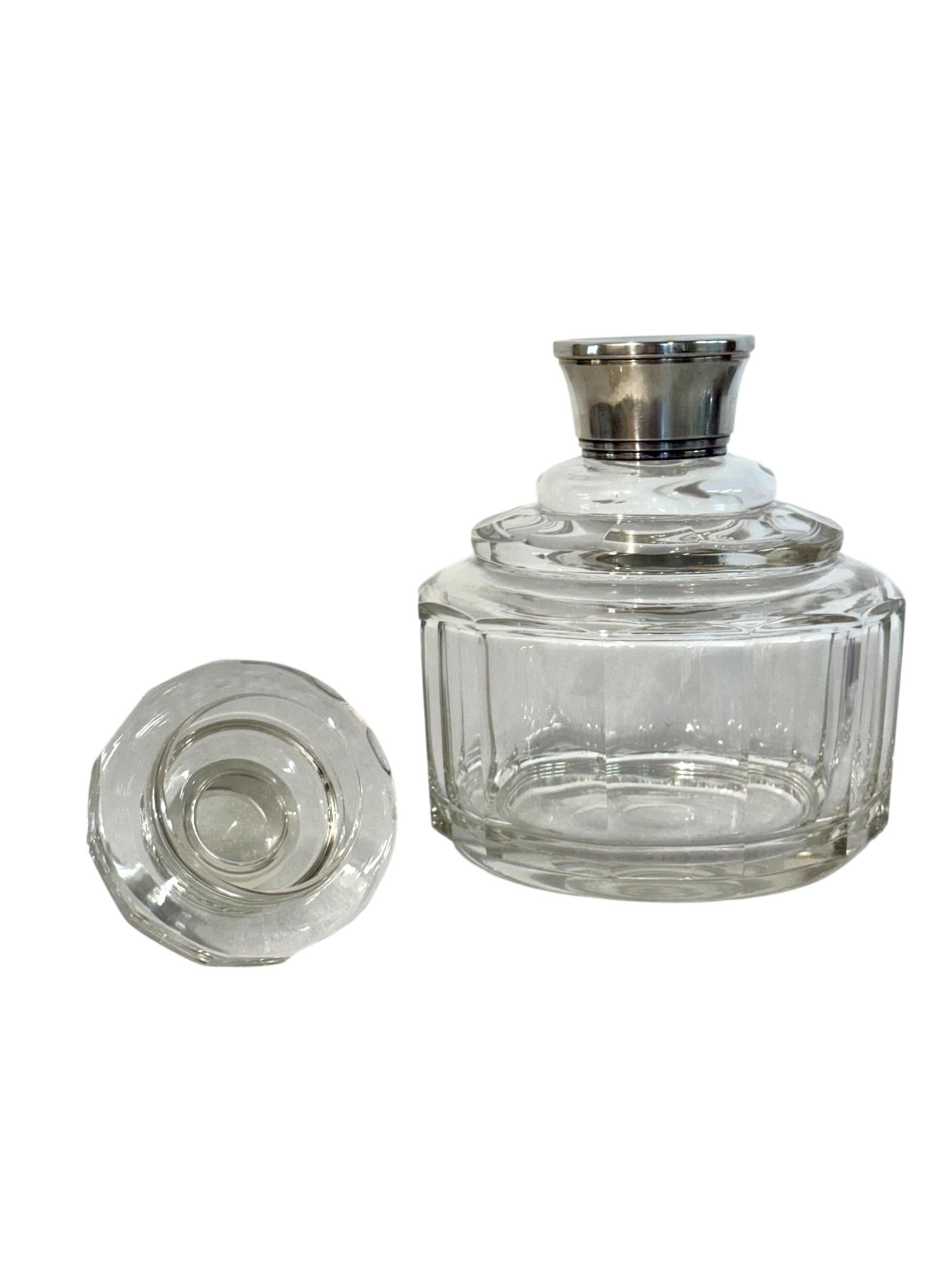 Crystal and Silver Decanter with Eight Matching Liqueur Glasses, c.1900 For Sale 11
