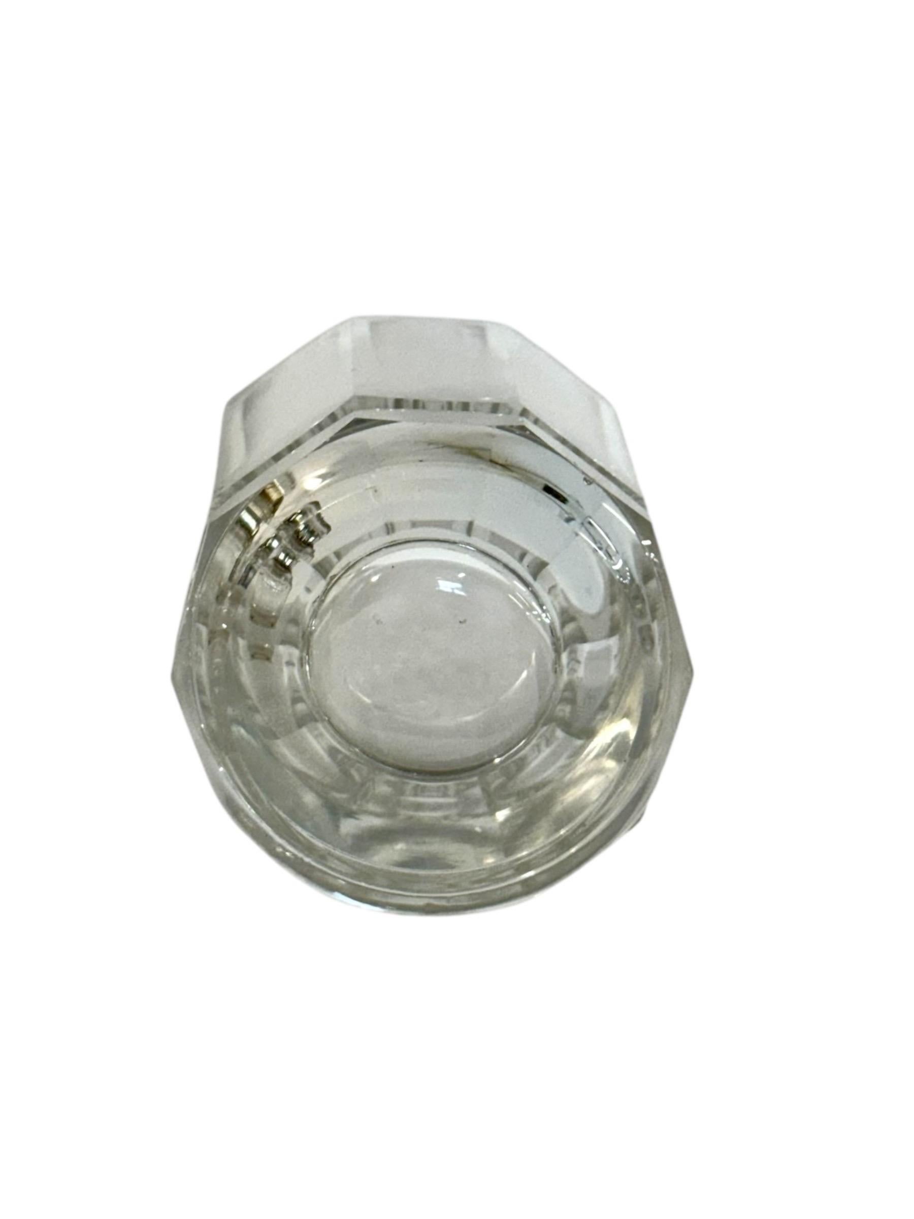 Crystal and Silver Decanter with Eight Matching Liqueur Glasses, c.1900 For Sale 4