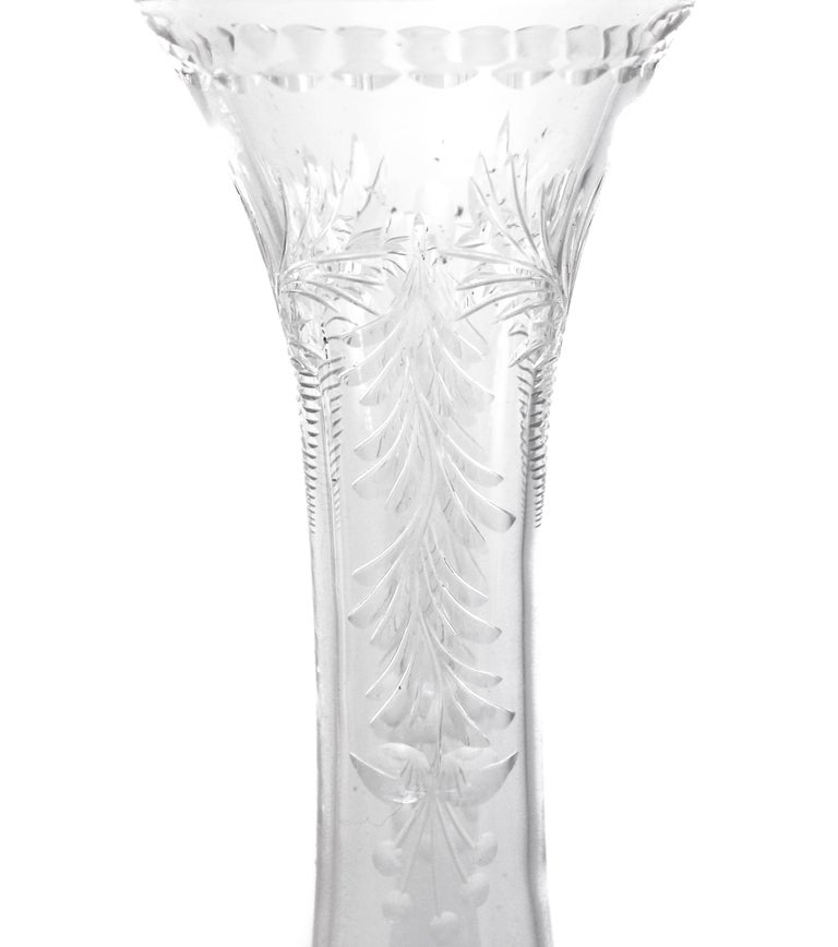 Crystal and Sterling Bud Vase For Sale at 1stDibs