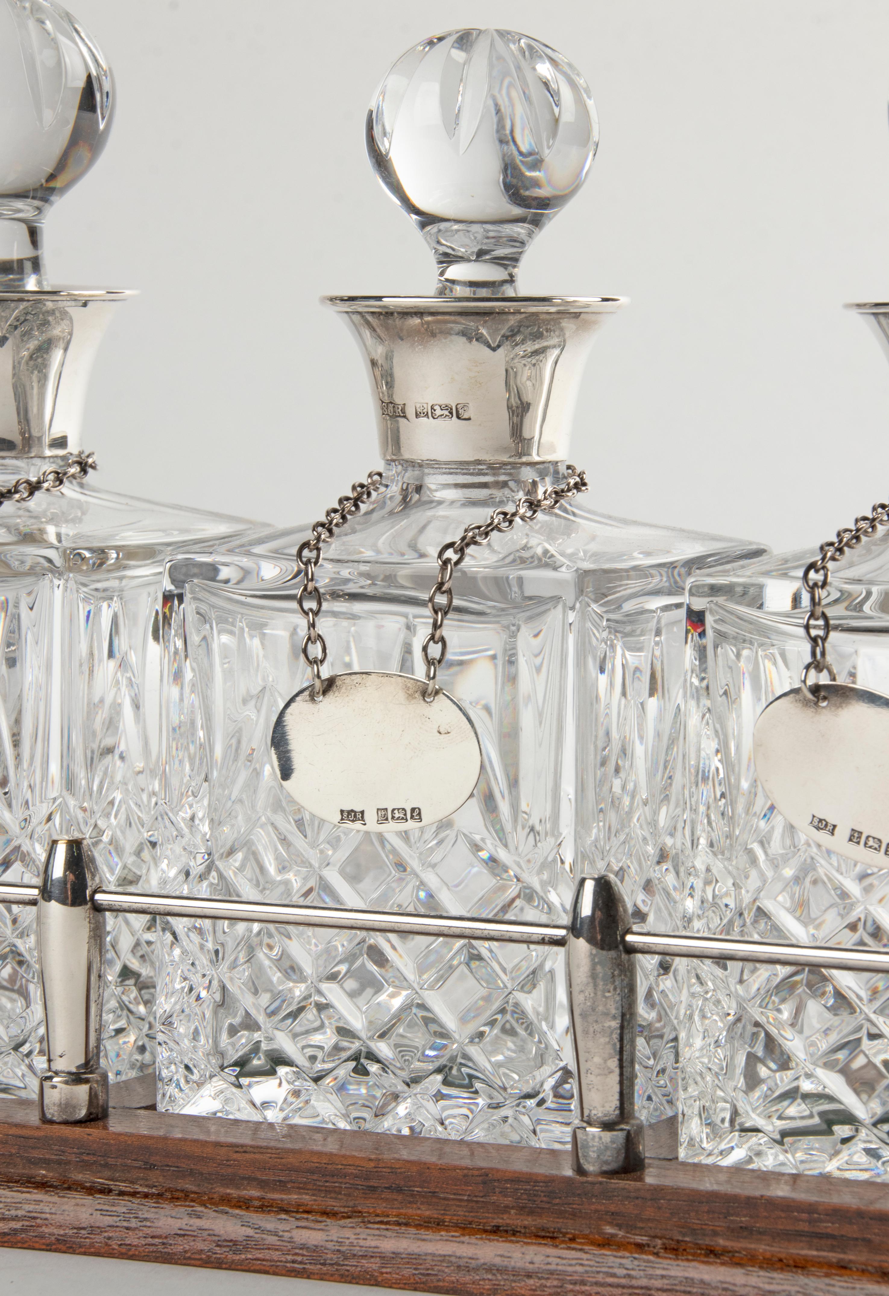 crystal and silver decanter