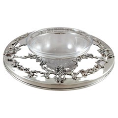 Crystal and Sterling Silver Caviar Cup
