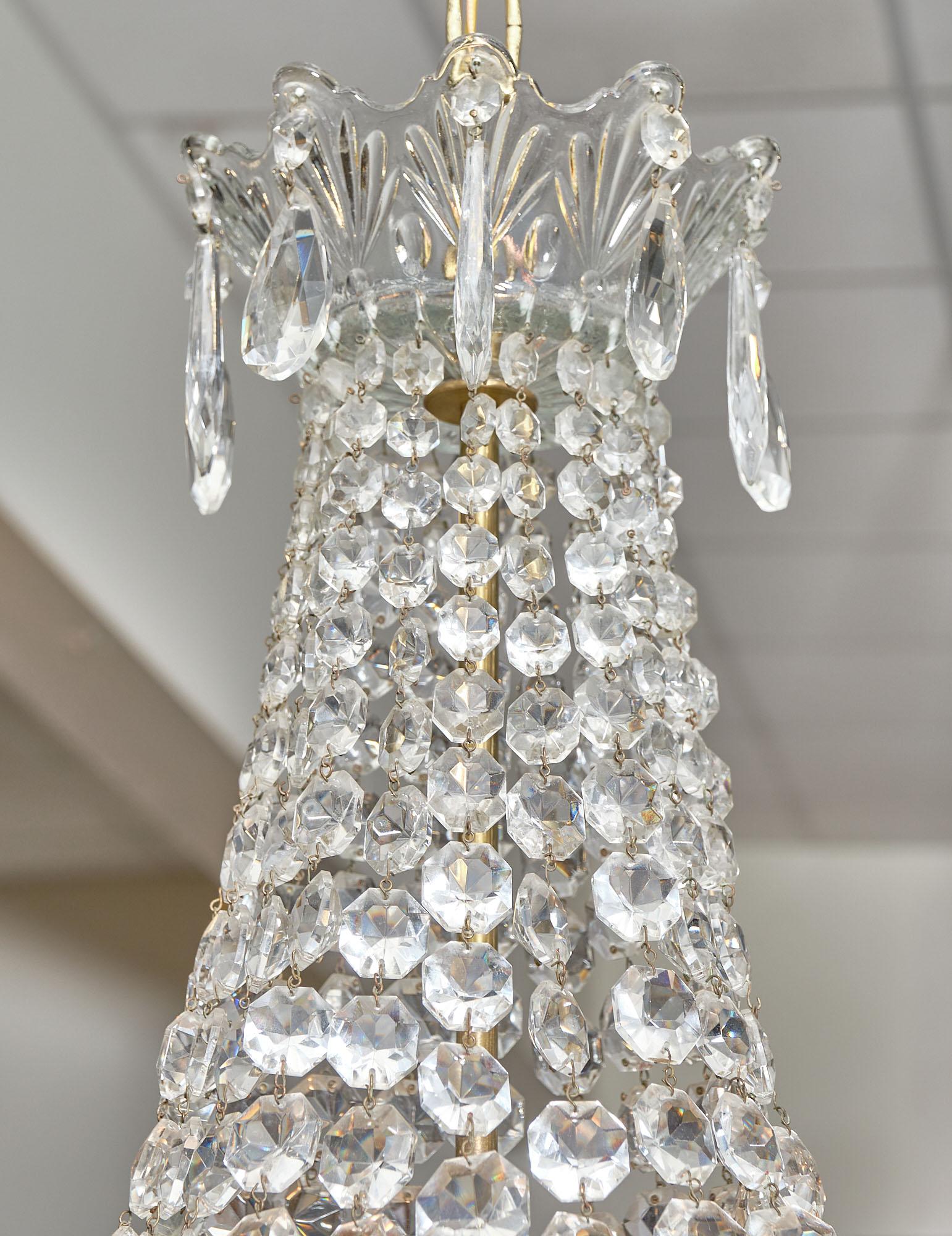 Crystal Antique Chandelier by Baccarat 1