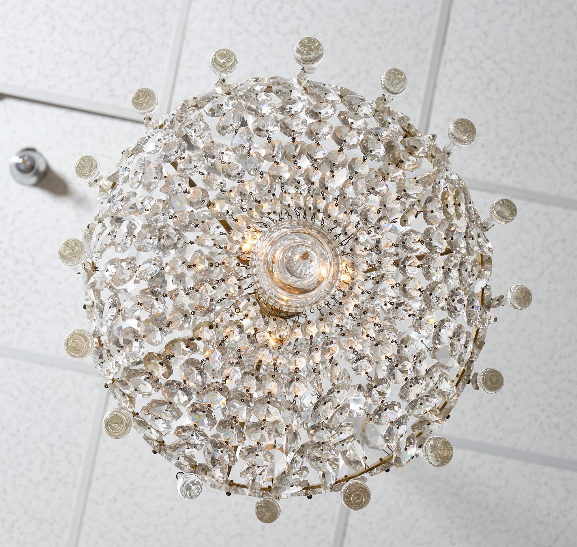 Crystal Antique Chandelier by Baccarat 3